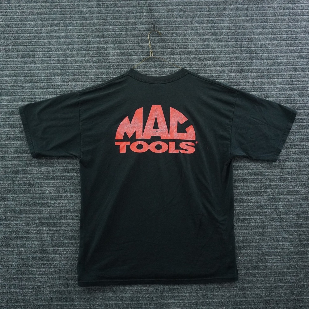 Mac Tools Pocket T-Shirt Mens XL Black Graphic Back Print Workwear Tee
